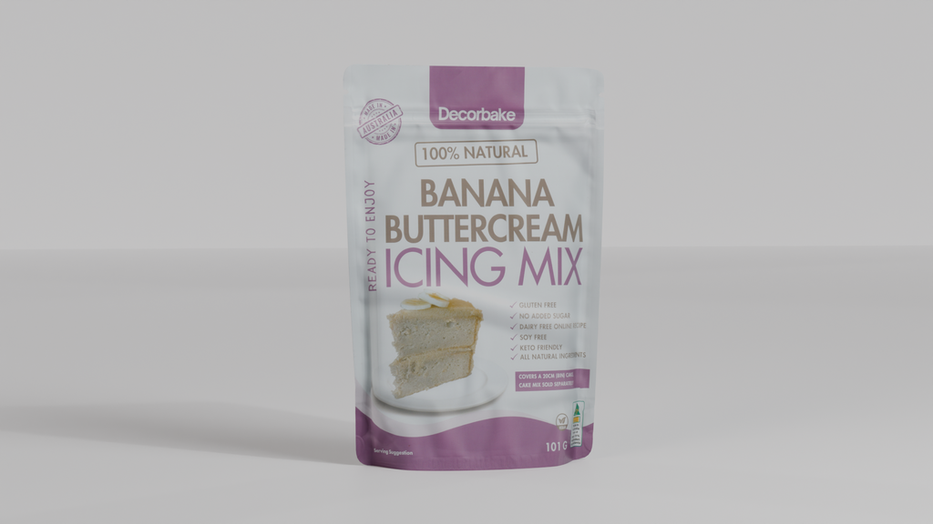 Premium Banana Cake and Buttercream Icing Mix | Gluten-Free & No Added Sugar