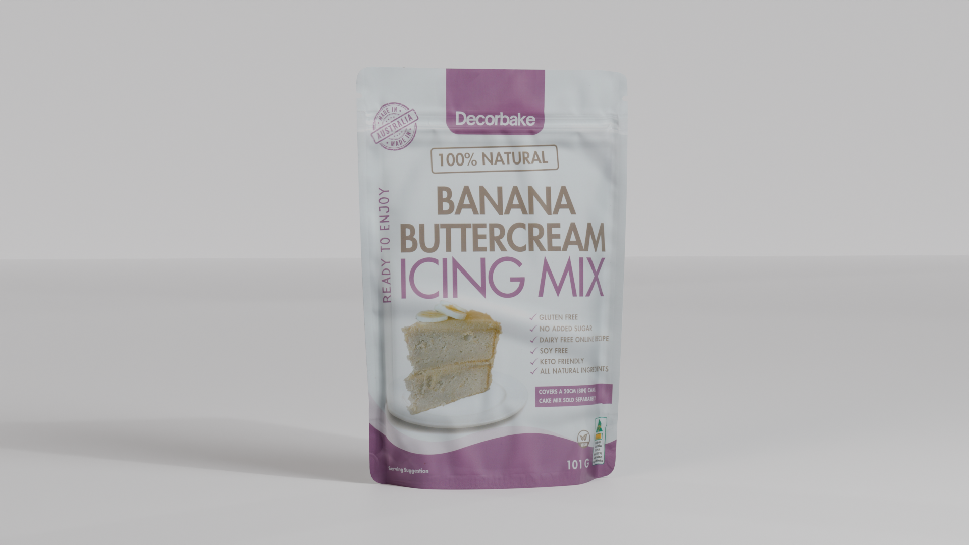 Premium Banana Cake and Buttercream Icing Mix | Gluten-Free & No Added Sugar
