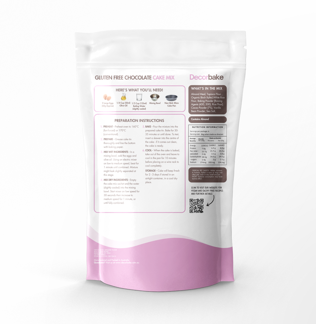 Gluten Free Chocolate Cake & Buttercream Icing Mix