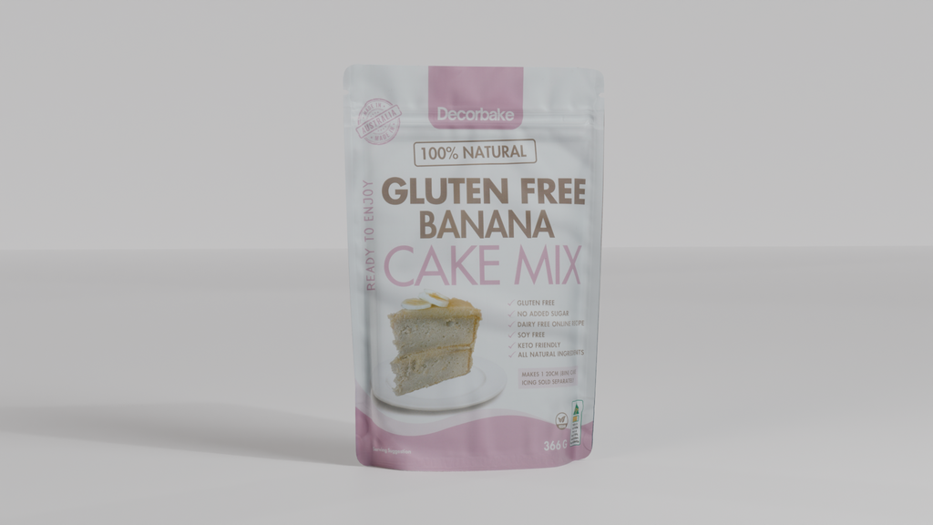 Premium Banana Cake and Buttercream Icing Mix | Gluten-Free & No Added Sugar