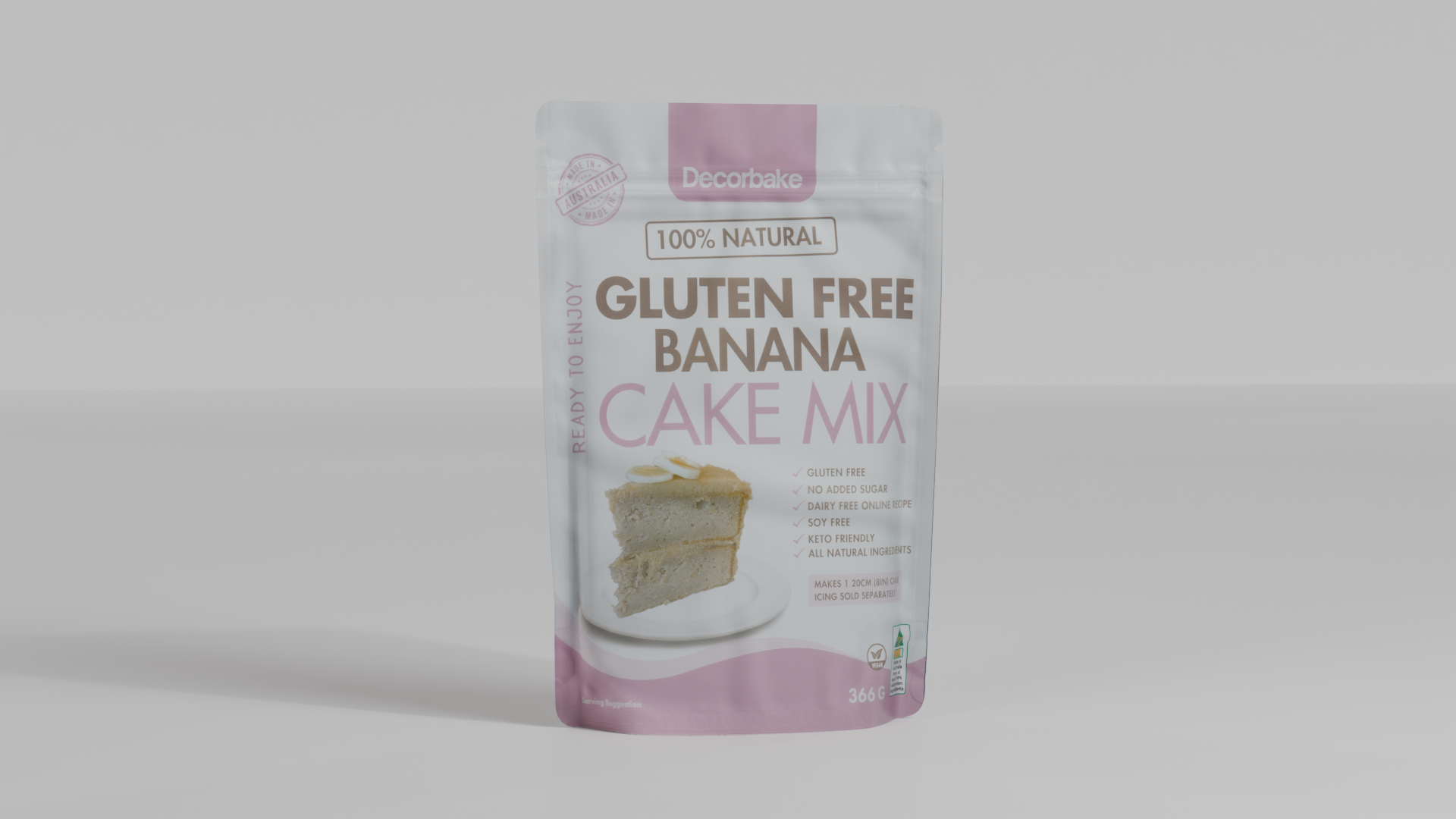 Premium Banana Cake and Buttercream Icing Mix | Gluten-Free & No Added Sugar