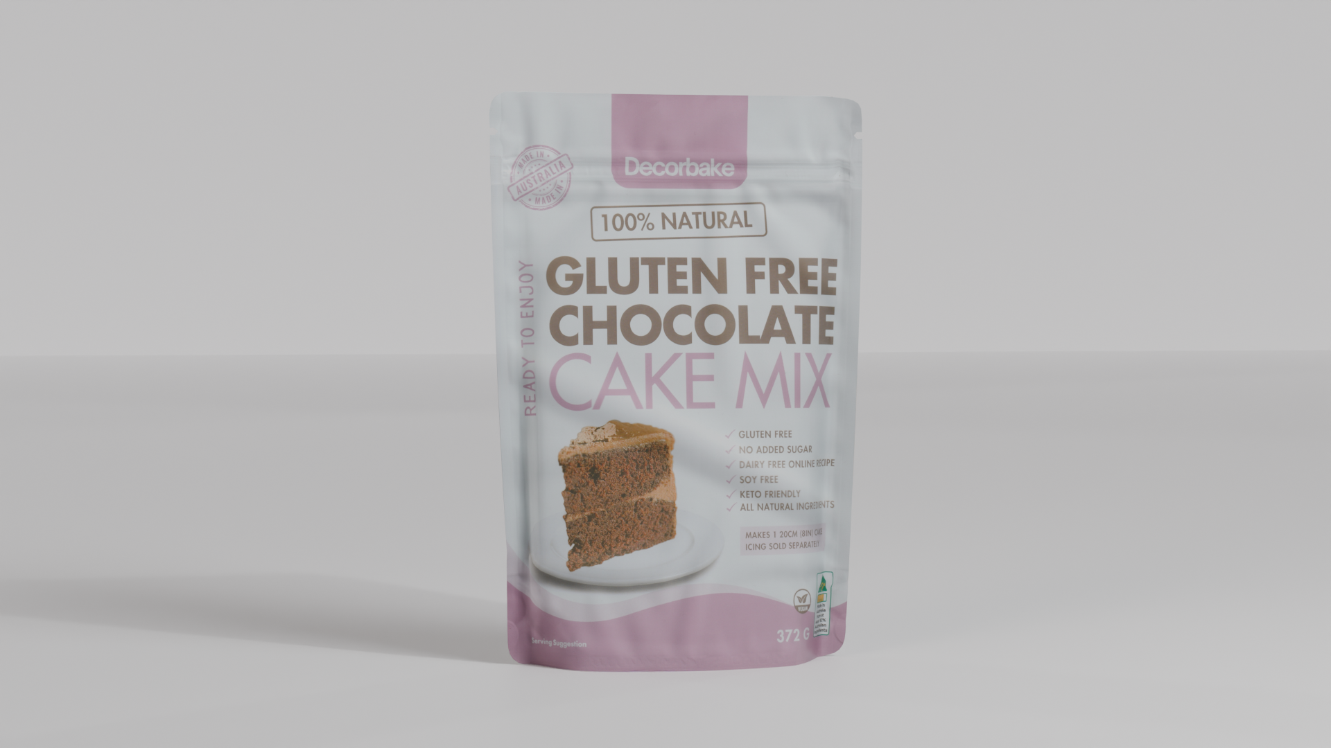 Premium Chocolate Cake and Buttercream Icing Mix | Gluten-Free & No Added Sugar