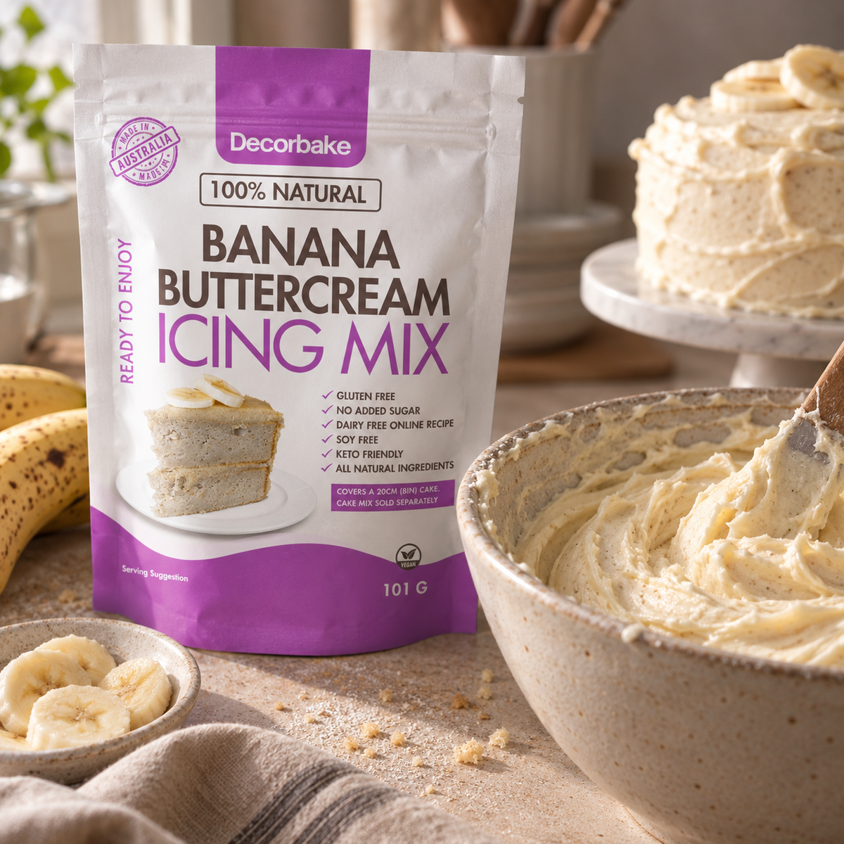 Gluten Free Vanilla Bean Cake & Buttercream Icing Mix
