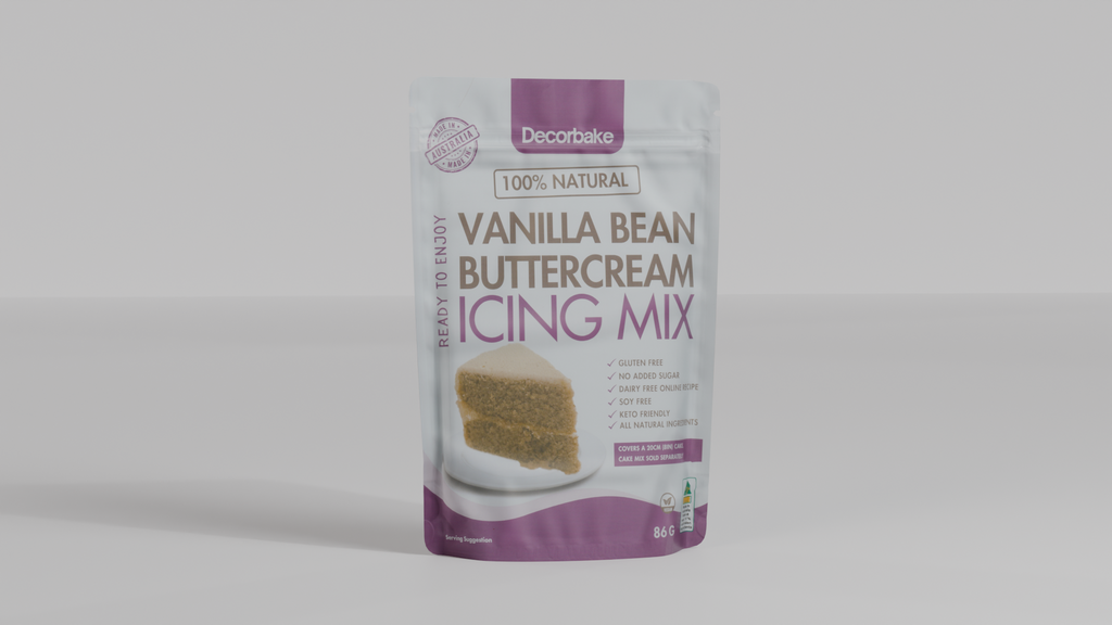 Premium Vanilla Bean Cake and Buttercream Icing Mix | Gluten-Free & No Added Sugar